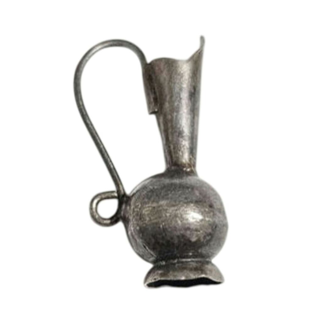 Vintage Mexican Handmade Sterling Silver Jug Pitcher Charm Pendant